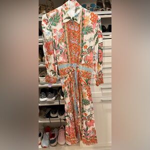 Gently Worn Misa Floral Multicolor Maxi Dress